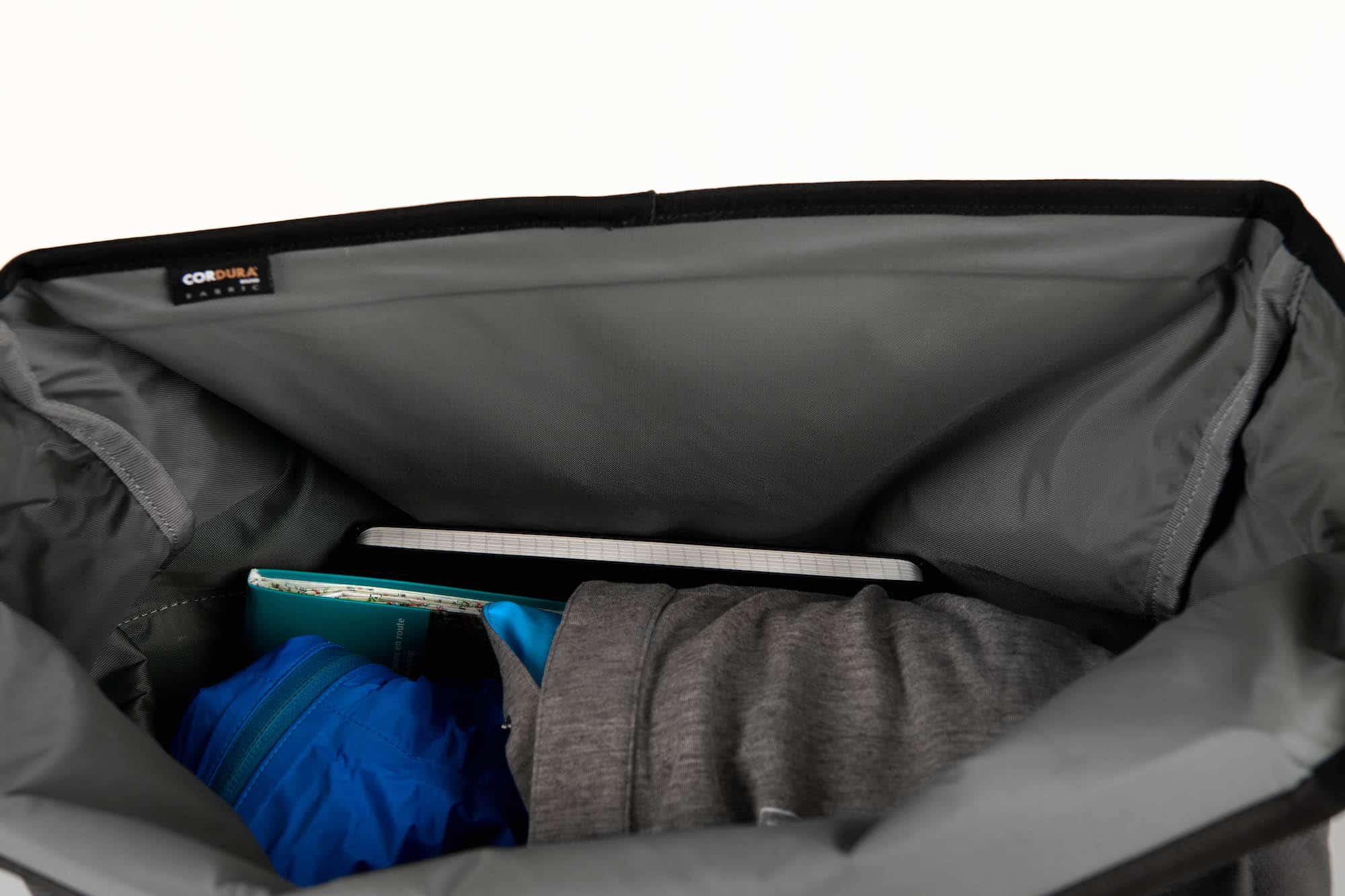 Brompton Borough Roll Top Bag Large in Dark Grey-